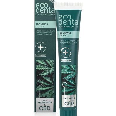 Паста за сензитивни заби и непца со CBD и пробиотици без флуорид- 75 мл.