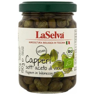 Органски капери во вински оцет - 150 гр.