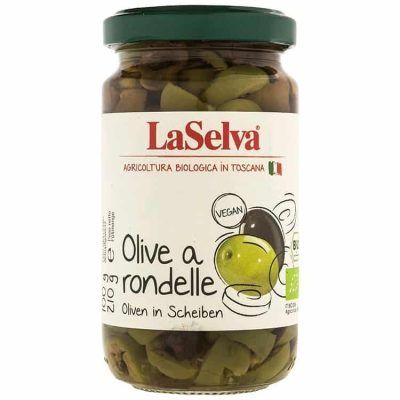 Органски сецкани маслинки - 210 гр.