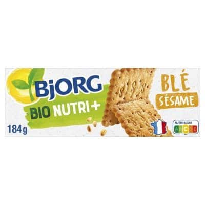 Органски бисквити од пченично брашно и сусам - 184 гр.