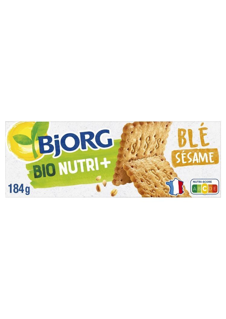 Органски бисквити од пченично брашно и сусам - 184 гр.