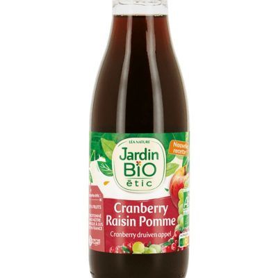 Органски сок од брусница, грозје и јаболка - 750 мл.