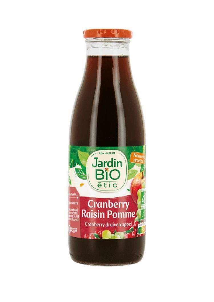 Органски сок од брусница, грозје и јаболка - 750 мл.