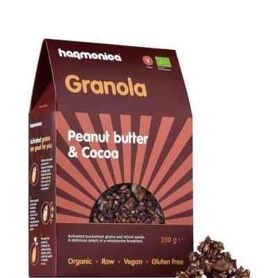 Органска гранола со кикирики и какао  - 250 гр.