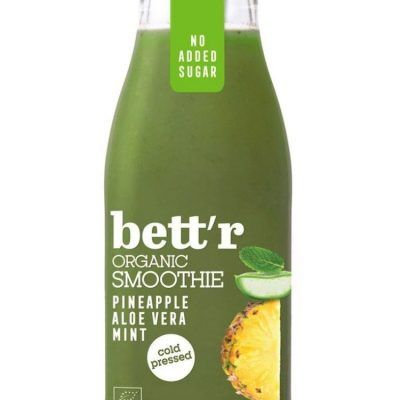 Органско смути од ананас, алое вера и нане - 250 мл.