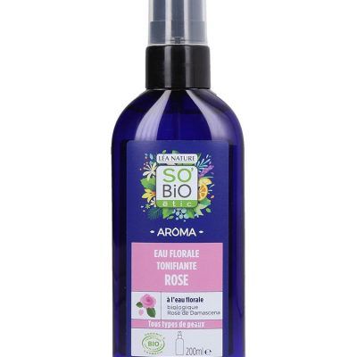 Вода од цветни ливчиња од роза за лице -200 мл