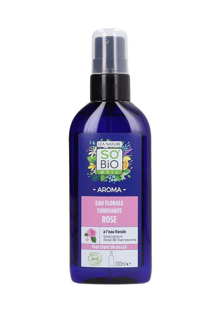 Вода од цветни ливчиња од роза за лице -200 мл