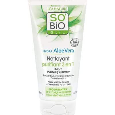Прочистувачки 3во1 чистач за лице од алое вера - 150 мл.