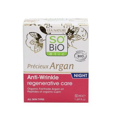 Ноќна регенерирачка крема за лице против брчки со пептиди - 50 мл.