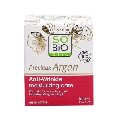 Дневна хидратантна крема за лице против брчки со пептиди - 50 мл.