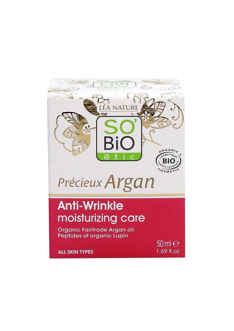 Дневна хидратантна крема за лице против брчки со пептиди - 50 мл.