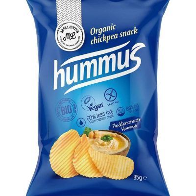 Органски безглутенски чипс од наут со хумус - 85 гр.