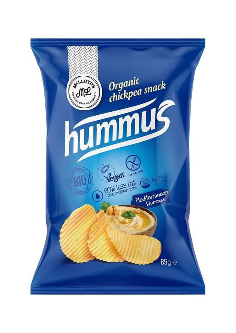 Органски безглутенски чипс од наут со хумус - 85 гр.