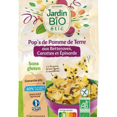 Органски чипс од компир со цвекло и морков - 50 гр.