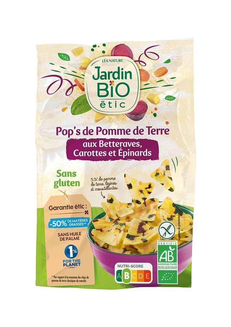 Органски чипс од компир со цвекло и морков - 50 гр.