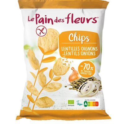 Органски безглутенски чипс од леќа и кромид - 50 гр.