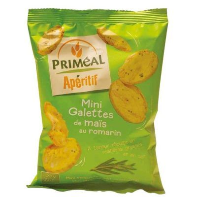 Органски мини галети од пченка со рузмарин - 50 гр.