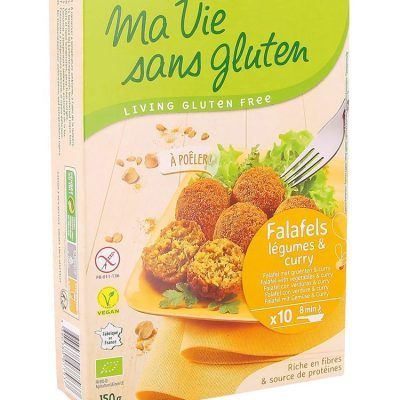 Органски безглутенски фалафел со зеленчук и кари - 150 гр.