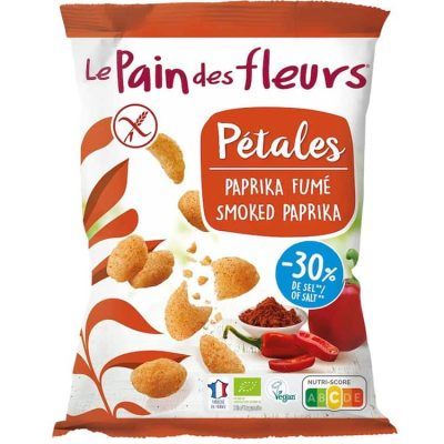 Органски безглутенски флипс од компир и пченка со пиперка - 75 гр.