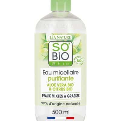 Прочистувачка мицеларна вода за лице од алое вера - 500 мл.