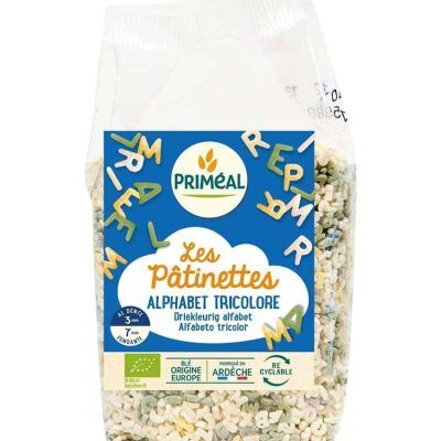 Органски тестенини во форма на букви - 250 гр.