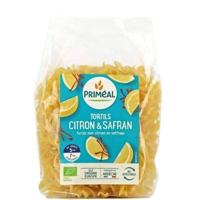 Органски фусили со лимон и шафран - 250 гр.