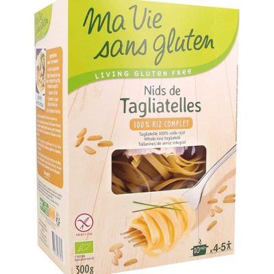 Органски безглутенски таљатели од интегрален ориз - 300 гр.