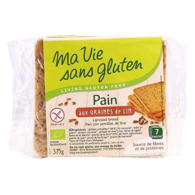 Органски безглутенски леб со ленено семе - 375 гр.