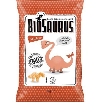 Органски безглутенски флипс за деца, од пченка со кечап - 4 х 15 гр.