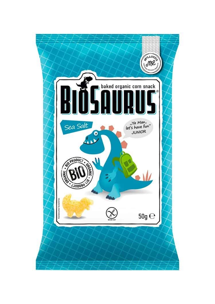 Органски безглутенски флипс за деца, од пченка со морска сол - 50 гр.