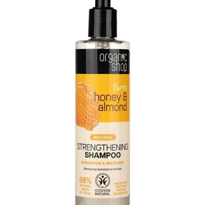 Шампон за коса од мед и бадем - 280 мл.