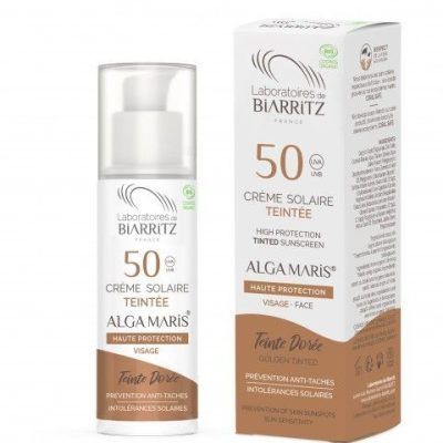 Golden пигментирана крема за лице со SPF50 -50 мл.