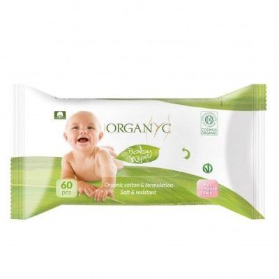 Органски влажни марамчиња за бебиња - х60