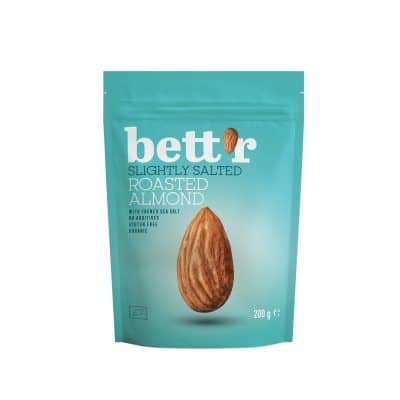 Органски безглутенски печени бадеми со француска морска сол - 150 гр.