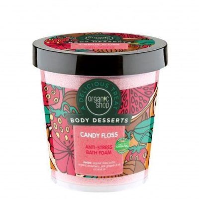 Антистрес пена за капење од јагоди и кокосово масло - 450 мл.