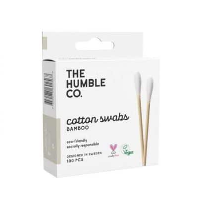 Чепкалки за уши од бамбус бели - 100 пар.