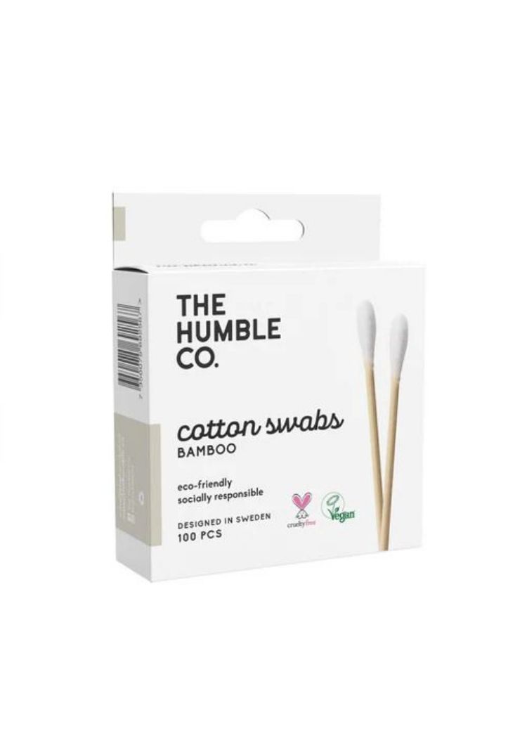 Чепкалки за уши од бамбус бели - 100 пар.