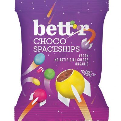 Органски бонбони со фил од темно чоколадо - 70 гр.