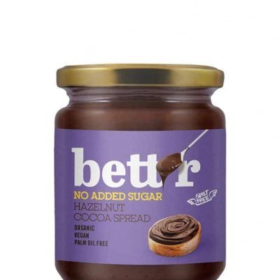 Органски намаз од лешници и какао без додадени шеќери - 250 гр.