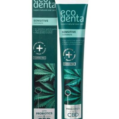 Паста за сензитивни заби и непца со CBD и пробиотици без флуорид - 100 мл.
