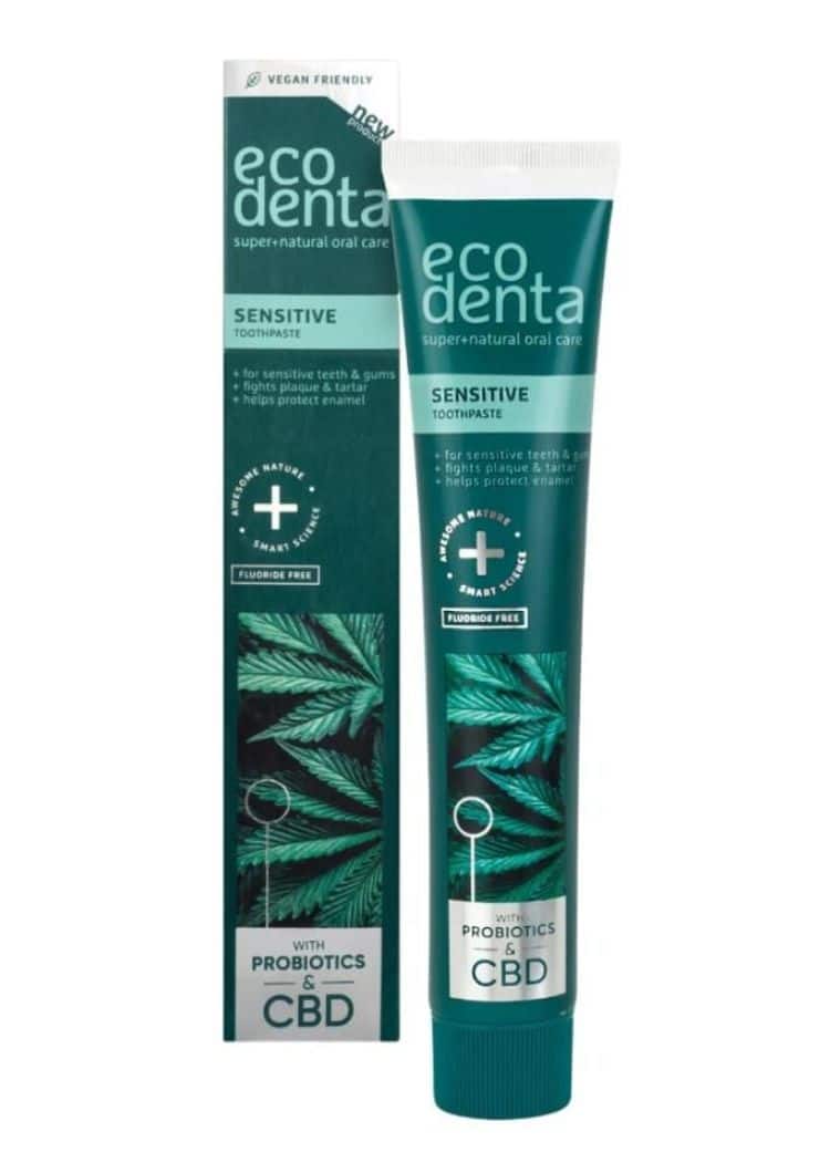 Паста за сензитивни заби и непца со CBD и пробиотици без флуорид - 100 мл.