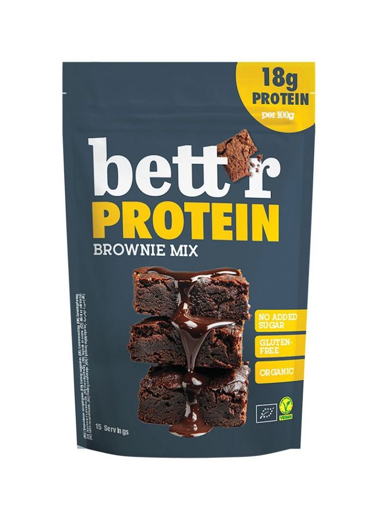 Органска безглутенска смеса за протеинско браунис - 400 гр.
