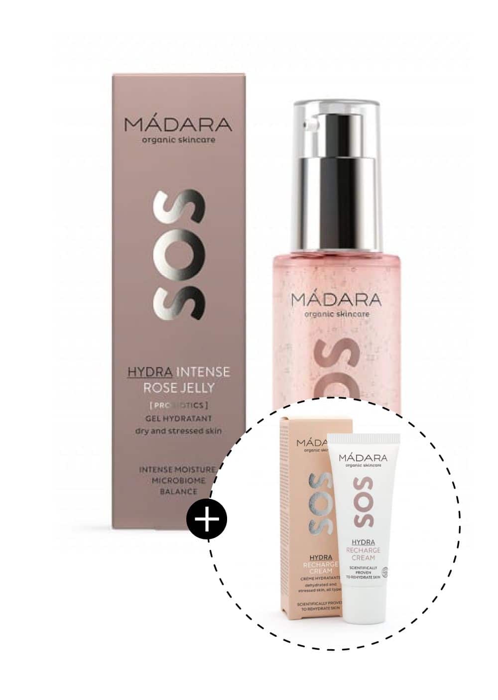 Гел за лице за хидратација на сува и иритирана кожа од роза – 75 мл. + мини подарок