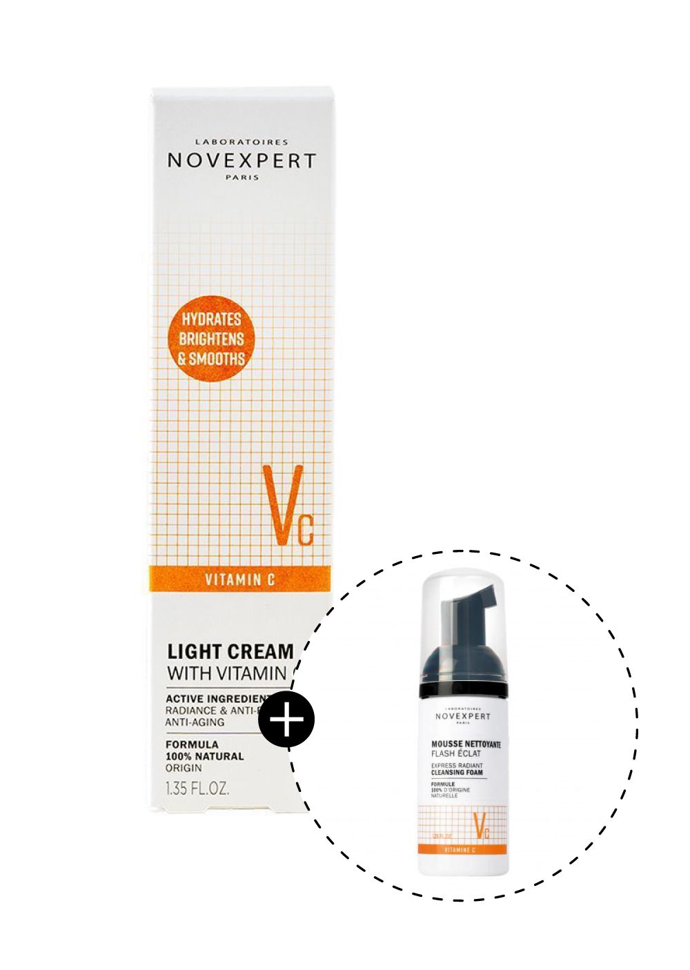 VITAMIN C дневна осветлувачка хидратантна крема – 40 ml. + мини подарок