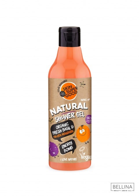 Енергизирачки гел за туширање од мандарина и босилек - 250 мл.