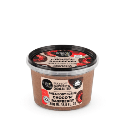 Choco'N'Raspberry пилинг за тело од малини и какао путер - 250 мл.