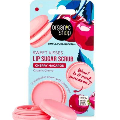 Cherry Macaron пилинг за усни од цреши - 10 мл.