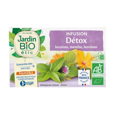 Органски детокс чај од бреза, нане и чичок - 30 гр.