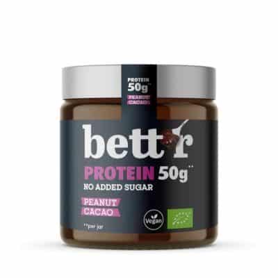 Органски протеински крем од кикирики и какао без додадени шеќери - 250 гр