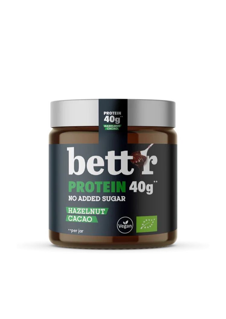 Органски протеински крем од лешници и какао без додадени шеќери - 250 гр